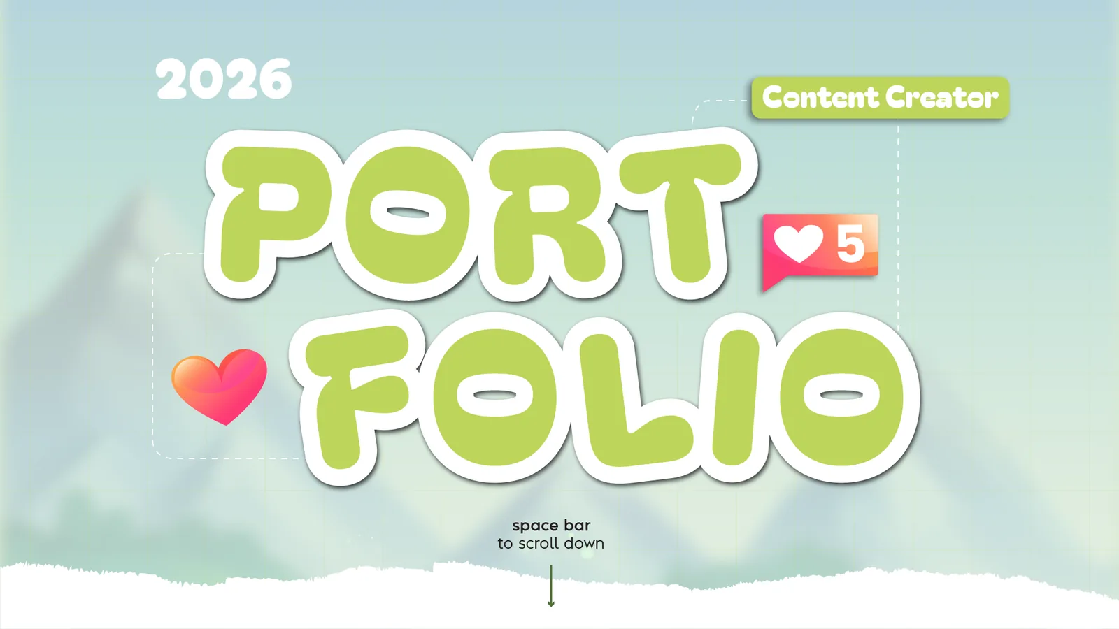 Portfolio 2026 — Content Creator